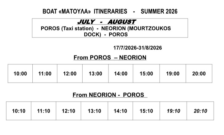 Δημοτική Συγκοινωνία Δήμου Πόρου